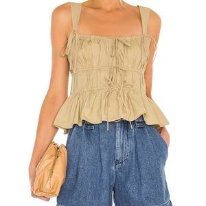 Ulla Johnson Lulu Tank. Size 6 khaki.